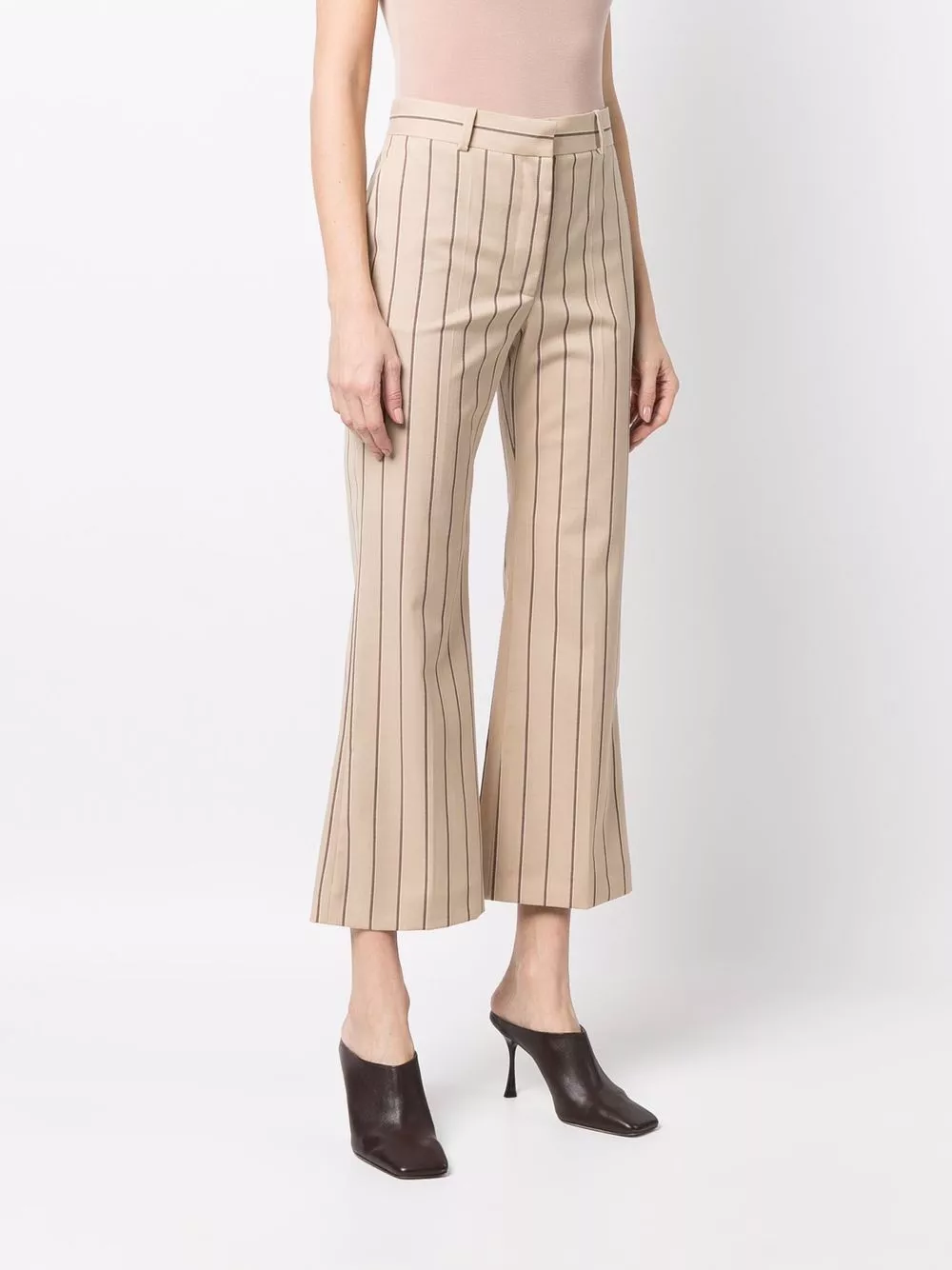 Affordable JOSEPH Talia stripe-print tailored trousers Women 0124