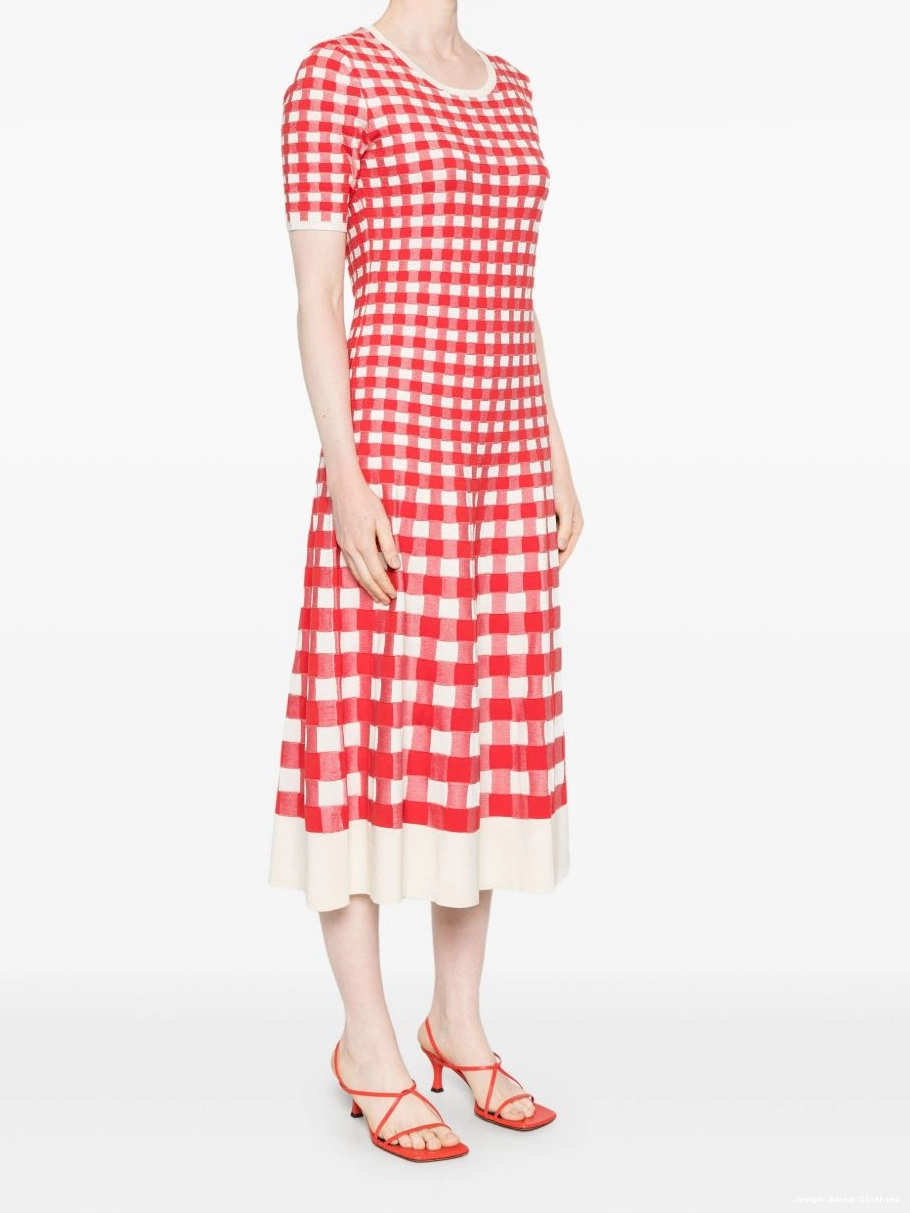 Affordable gingham-jacquard Women midi JOSEPH dress 0225