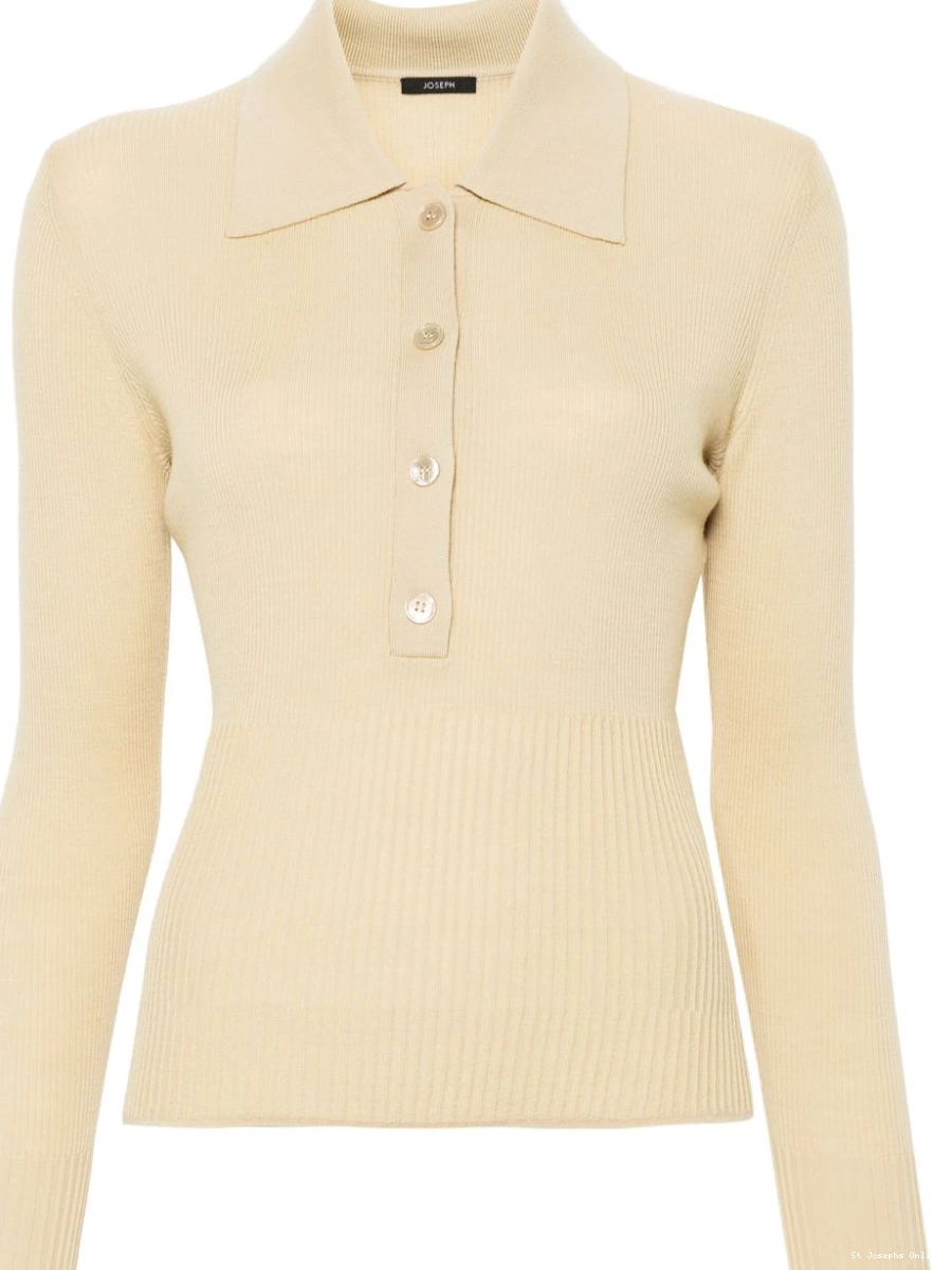 Affordable ribbed top JOSEPH wool polo Women 0219