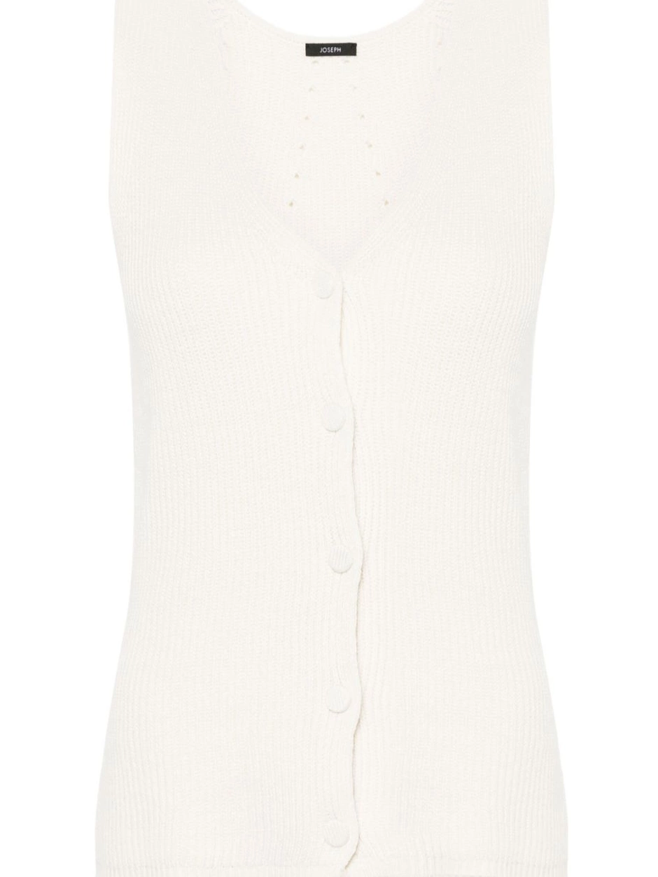 Affordable vest JOSEPH ribbed linen-blend Women 0221