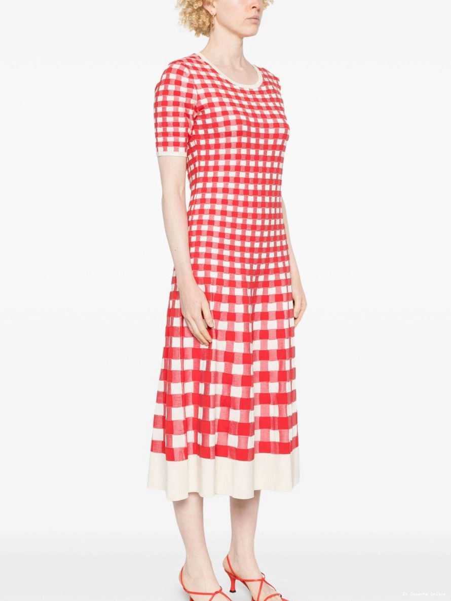 Cheap dress Women midi gingham-jacquard JOSEPH 0217