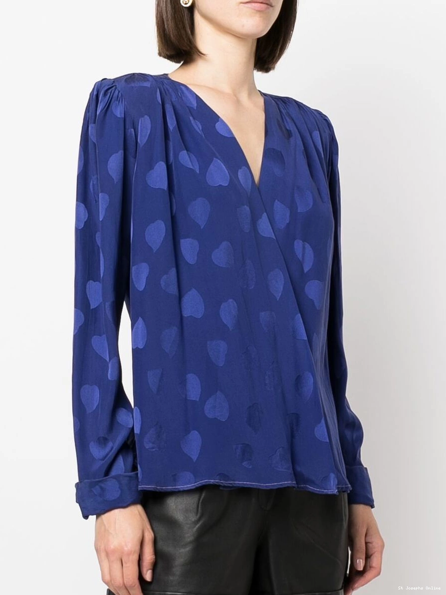 Affordable Women silk blouse JOSEPH v-neck 0218