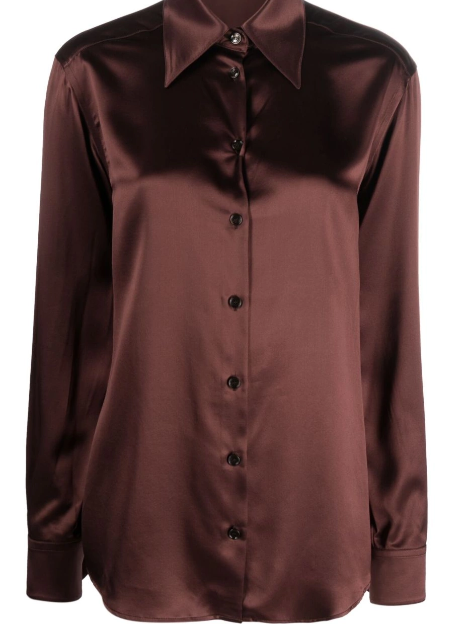 Affordable silk Women satin-finish JOSEPH shirt 0215