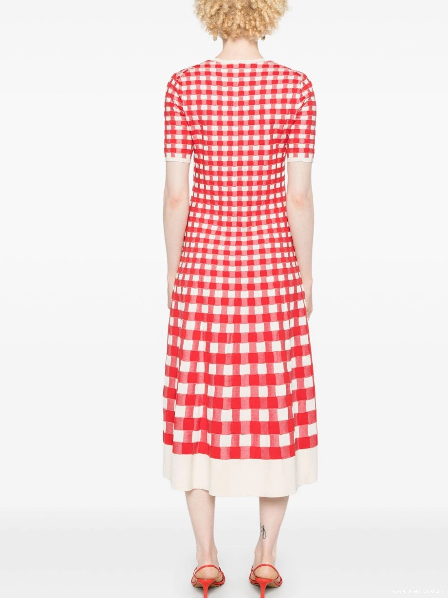 Affordable gingham-jacquard Women midi JOSEPH dress 0225