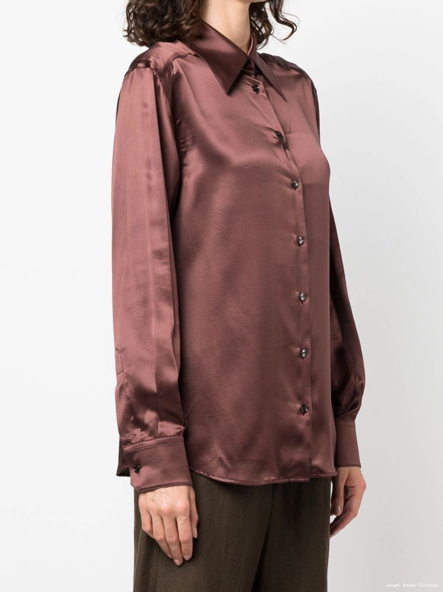 Affordable JOSEPH Women silk satin-finish shirt 0216