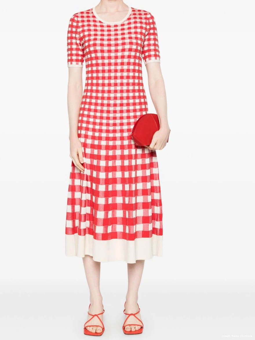 Affordable gingham-jacquard Women midi JOSEPH dress 0225