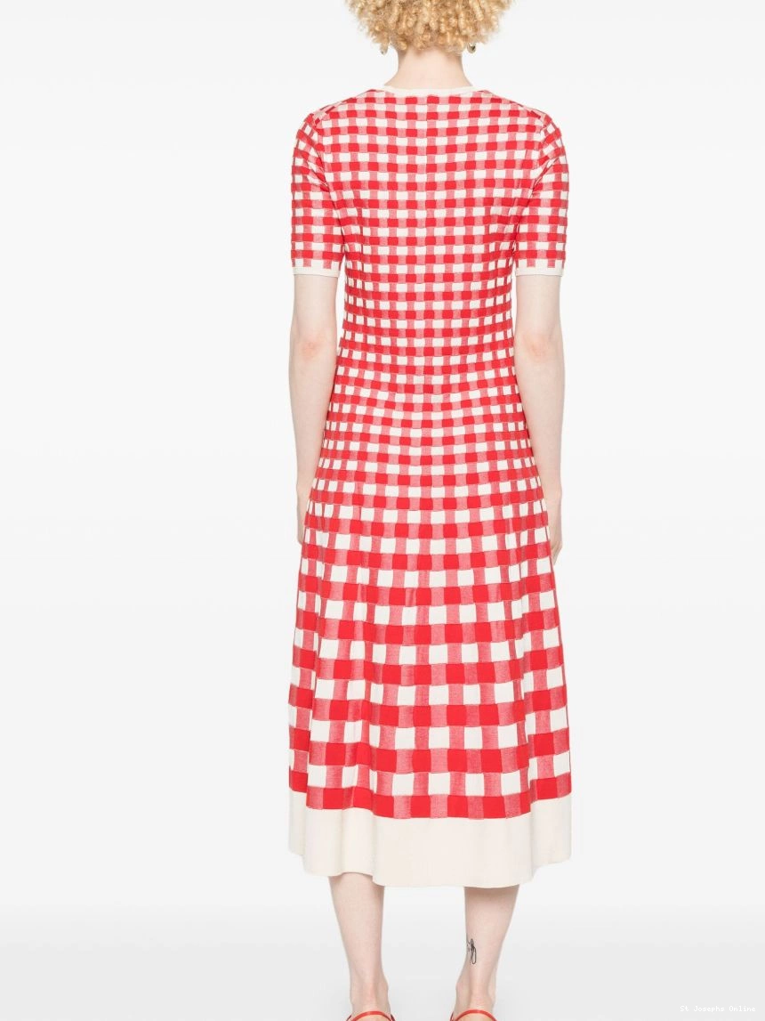 Cheap dress Women midi gingham-jacquard JOSEPH 0217