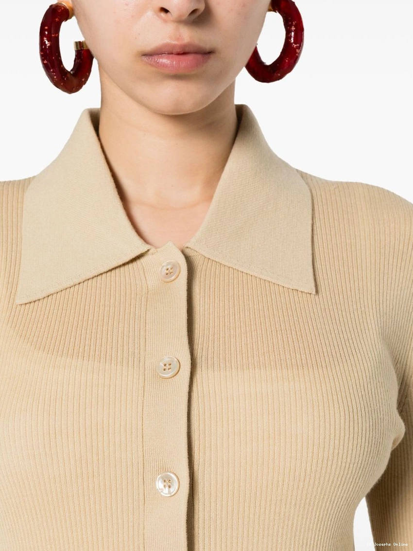 Affordable ribbed top JOSEPH wool polo Women 0219